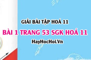 Giải bài 1 trang 53 SGK Hoá 11: Axit Photphoric và Muối Photphat